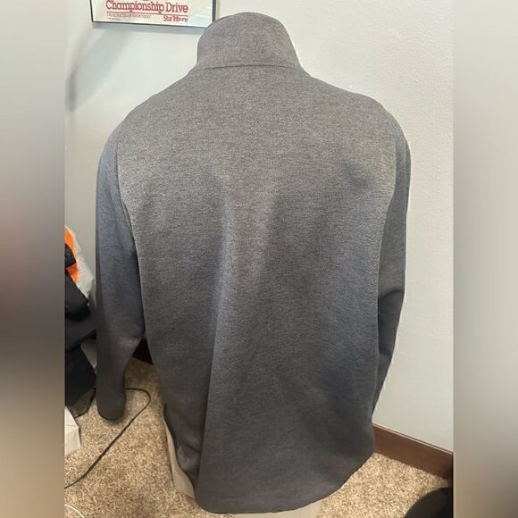 Nike DriFit Mens XLT Gray Half ZIP Pullover - Picture 2 of 7